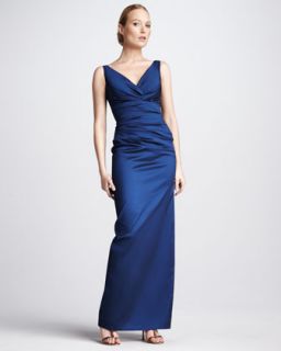 Talbot Runhof Sleeveless Cocktail Gown   