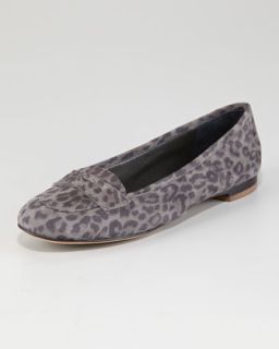  loafer available in grey leopard $ 645 00 manolo blahnik hoina flat