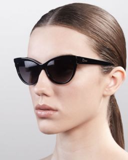 cat eye sunglasses black $ 295
