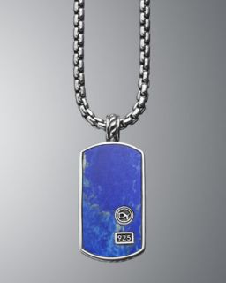  tag available in silver $ 695 00 david yurman lapis classic dog tag
