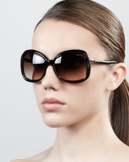 margy oversized square sunglasses opal brown $ 295