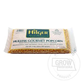 Hilger Agri Natural Hulless Yellow Popable Popcorn 2lbs