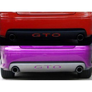  06 PONTIAC GTO Rear Bumper Valence Vinyl Inserts Decals Letters   37