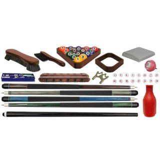 Deluxe Pool Table Accessories Kit   Old World Mahogany