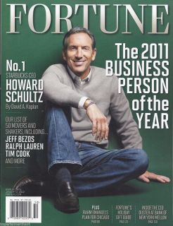  2011 Business Person of The Year Starbucks Howard Schultz Gifts