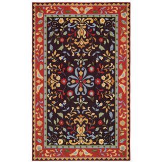 Capel Amish Country Brown Rectangle 5.00 x 8.00 Area Rug