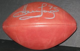 Howie Long 75 Oakland Raiders Signed Football