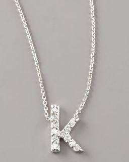 diamond letter necklace k $ 395