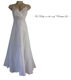 SMALL NEW Sexy Pretty Womens WHITE MATERNITY DRESS Summer BABY SHOWER