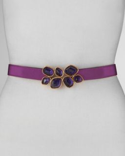 D0BRD Oscar de la Renta Faceted Jewel Waist Belt