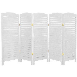 4 Feet Tall Low Venetian Screen in White Number of Panels