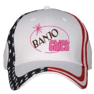BANJO Chick USA Flag Hat / Baseball Cap Clothing