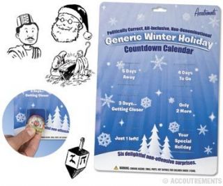 New Generic Winter Holiday Countdown Calendar Toy Fun
