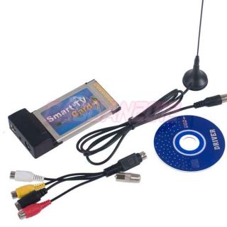 New Analog PCMCIA Smart TV Tuner CardBus Video Capture Card for Laptop