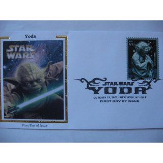 2007 U.S. $.41 Star Wars YODA Stamp on Envelope   First