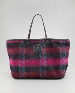  tote bag large available in bordeaux $ 490 00 longchamp bi gao plaid
