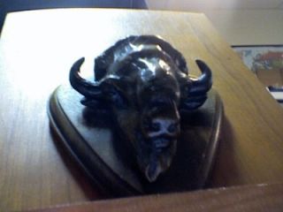 hollis williford original bronze buffalo head