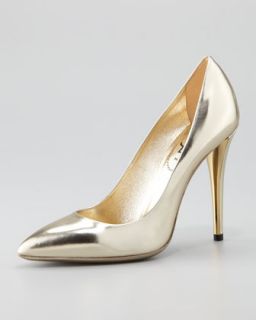 gold available in gold $ 695 00 yves saint laurent metallic pump gold