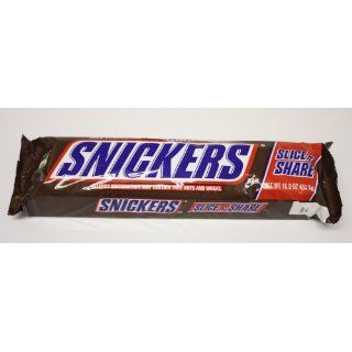 Snickers Slice N Share Original Chocolate Candy Bar 16 OZ, HUGE BAR