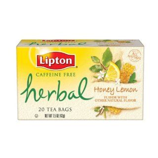 Lipton Herbal Tea, Honey Lemon, Tea Bags, 20 Count Boxes (Pack of 6