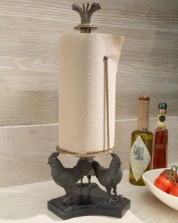 Maitland Smith Rooster Paper Towel Holder   