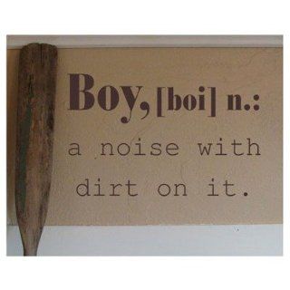 Boy Definition Wall Decal Size 28 H, Color of Graphic