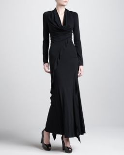 Cowl Neckline Gown  