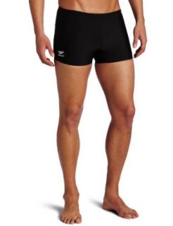 Speedo Mens Race Endurance+ Polyester Solid Square Leg