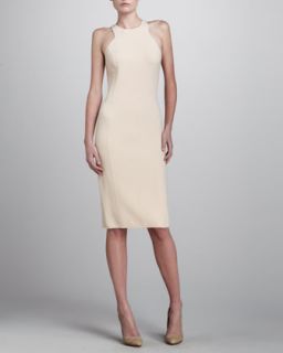 Michael Kors Lace Detailed Boucle Sheath Dress   