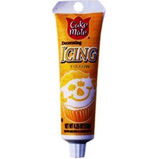 Cake Mate Yellow Icing, 4.25 Ounce Pouch (Pack of 12) 