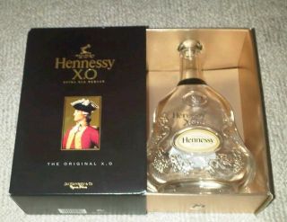 Hennessy XO Box and Bottle Empty No Stopper