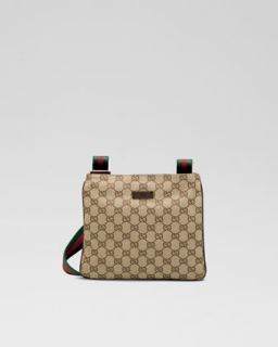 Gucci Leather Messenger Bag   