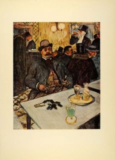 1952 Henri de Toulouse Lautrec M Boileau AU Cafe Print Original