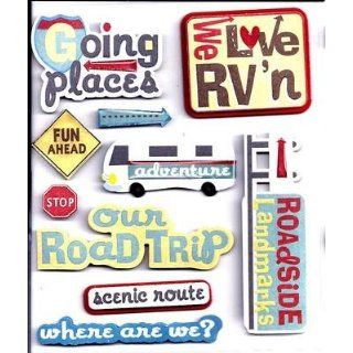 RV (Recreation Vehicle)  10 Piece Sticker Medley by K