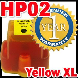   02 Yellow Ink Cartridge Compatible with HP Photosmart 3110 3210 3310