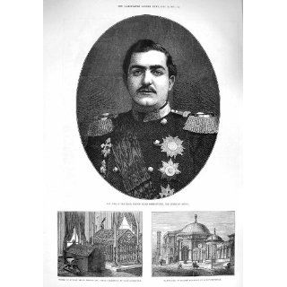 1876 Prince Milan Obrenovitch Servia Mausoleum Mahmoud