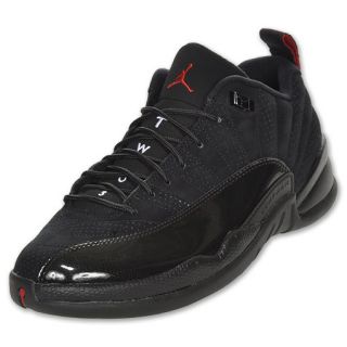 Mens Air Jordan 12 Retro Low Basketball Shoes Black