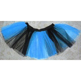 Blue Black Mini Tutu Skirt Petticoat Punk Rave Cyber Dance