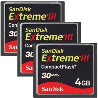 SanDisk 4 GB Extreme III Compact Flash Memory Card   Pack