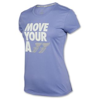 Nike Challenger Move Your A** Womens Tee Violet