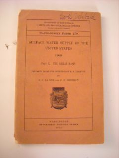 1909 US Surface Water Supply Great Basin Geology Photos