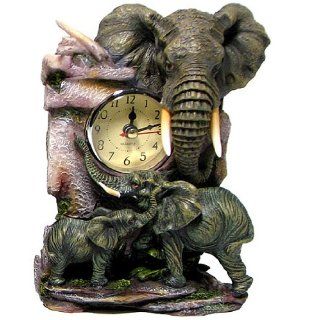 African Elephant with Baby   Sculptured Resin   Approx 6 3