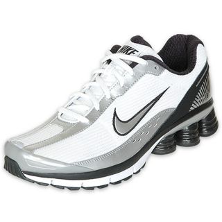 Nike Mens Shox Turmoil+ Running Shoe White/Silver