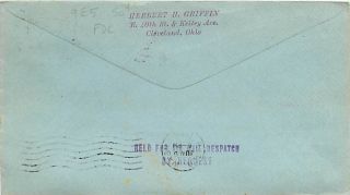 628 Ericsson First Day Cover   First Herbert H. Griffin