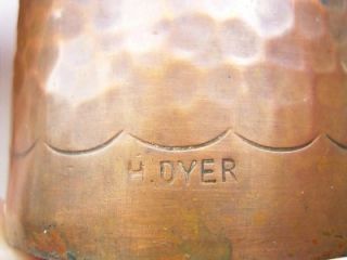 Herbert Dyer Newlyn Copper Tea Caddy Excellent Condition