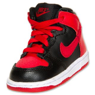 Nike Toddler Dunk Hi Casual Shoes Black/Red/White