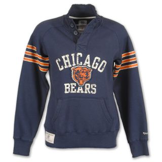 Reebok NFL Classics Chicago Bears Fleece Womens Henley Shirt