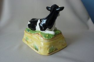 BORDER FINE ARTS JAMES HERRIOT COUNTRY KITCHEN COW BUTTER DISH