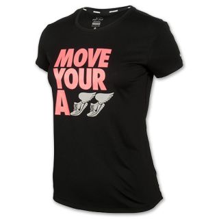 Nike Challenger Move Your A** Womens Tee Black