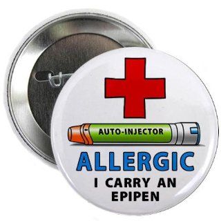 ALLERGY ALERT I Carry an EPIPEN Green Medical Alert 2.25
